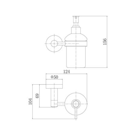 Дозатор жидкого мыла FASHUN A51527, сатин, артикул A51527