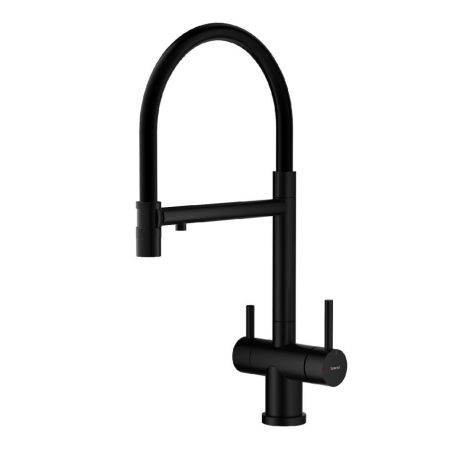 Смеситель для кухни с подключением фильтра Splenka S70.63.06, черный