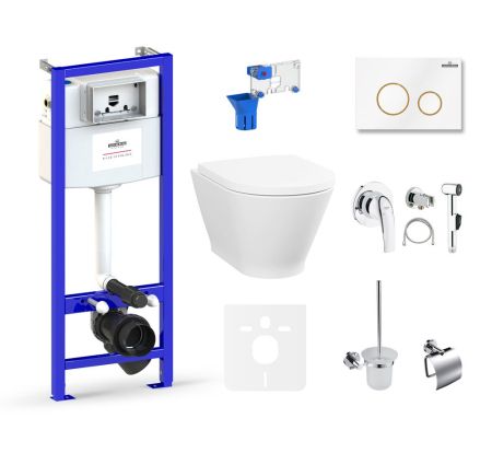 Комплект 10 в 1 Lavinia Boho Elegant Rimless 75110850, премиум с пластиковой клавишей, артикул 75110850