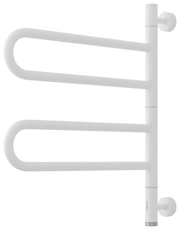 Полотенцесушитель, Сунержа, Парео 4.0, электрический, поворотный, ширина, мм-50, глубина, мм-535, высота, мм-567, межосевое расстояние-483, профиль коллектора-круглый, скрытое подключение-в комплекте, расположение блока управления и провода питания-снизу,, артикул 30-0823-0567