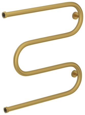 Полотенцесушитель водяной "М-обр.+" 600х600 Н. Г. 1" (Матовое ЗОЛОТО), артикул 032-4007-6060