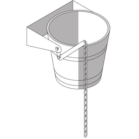 Effegibi Ведро-водопад объем воды 4,5-5,0л, материал: дерево, артикул PP 50 00 0001