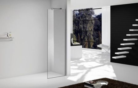 Душевая стенка Gemy D90 90x190 профиль Хром стекло прозрачное, артикул D90