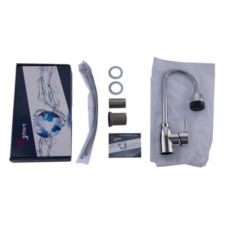 Смеситель для кухни Plstart PL4302, хром