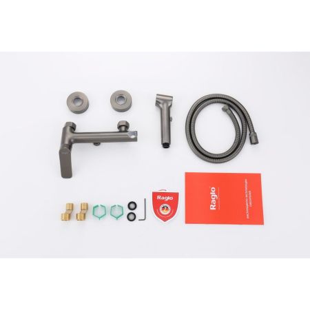 Гигиенический душ со смесителем Raglo R03.51.09, графит