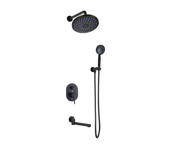 Душевая система встраиваемая Bronze de Luxe SCANDI 14582B, черный
