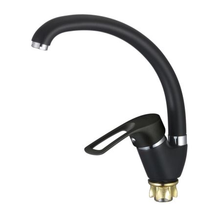 Смеситель для кухни D-Lin D150422-A,  черный