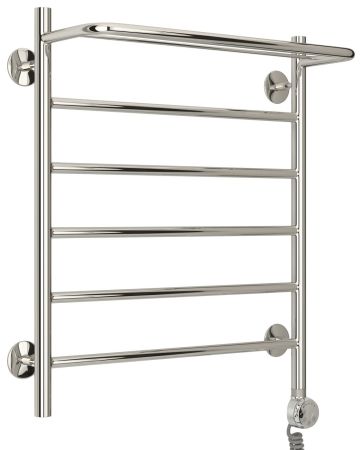 Электрический полотенцесушитель СТИЛЬЕ "Формат 20 ТП" 600х500 (Полка + 5) П16 (Без покрытия)