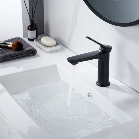 Смеситель для раковины Shevanik S4301H, черный, артикул S4301H