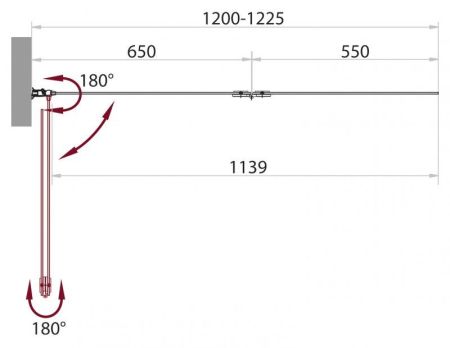 Душевая шторка на ванну BELBAGNO SELA-V-21, артикул SELA-V-21-120/140-P-Cr-L