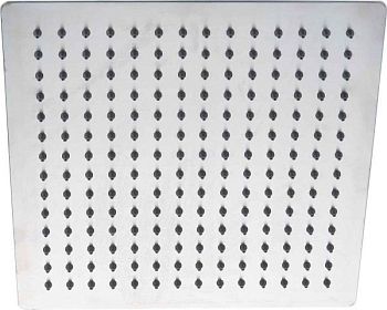 AQG, душевая квадратная ультраплоская антикальковая головка ATLACC 25х25 см, цвет хром