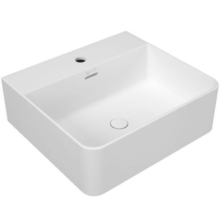 Раковина Owl 1975 Vinkel 46 OWLB191001 Белая глянцевая с донным клапаном, артикул OWLB191001