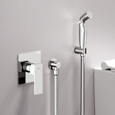 537510000 Gala Смеситель монтируемый в стену с гиг.душем, хром