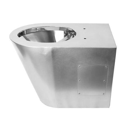 Унитаз напольный без бака антивандальный Тругор УНббА, сатин, артикул УНббА