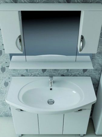 Тумба под раковину Vigo Callao 105 Белая, артикул J-0-1050(Энигма)