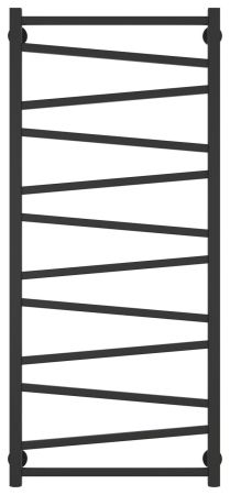 Полотенцесушитель, Сунержа, Сирокко, водяной, ширина, мм-550, глубина, мм-75, высота, мм-1200, межосевое расстояние-500, подключение-нижнее, мощность, Вт-676, присоединительный размер-НР G 1/2" / НР G 3/4" (эксцентрик), материал-нержавеющая сталь, назначе, артикул 15-0253-1250