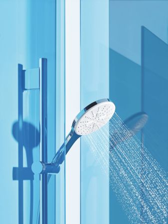 Душевой гарнитур GROHE Rainshower SmartActive 130, 3 вида струй, белая луна (26577LS0), артикул 26577LS0