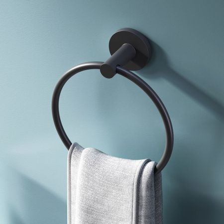 A85A34422 X-Joy, Кольцо для полотенец, черный, артикул A85A34422