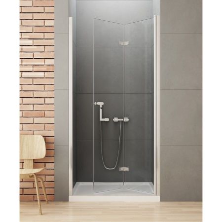 Дверь в нишу NEW TRENDY NEW SOLEO складные R 100x195 D-0136A (хром), артикул D-0136A