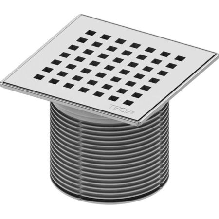 Декоративная решетка quadratum 150 х 150 м с монтажым элементом, сталь, артикул 3660008