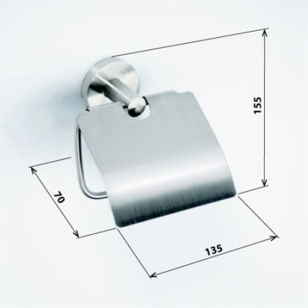 Держатель NEO туалетной бумаги с крышкой 135х155х75мм, артикул 104112015