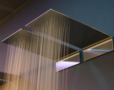 ANTONIO LUPI MEZZAVELA Верхний душ 270x462x123 мм., настенный, сатинированная нержавеющая сталь