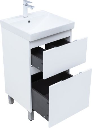 Тумба под раковину Aquanet Алвита New 50 напольная, белый матовый, артикул 00344131
