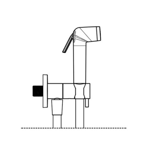 Almar Гигиенический комплект, подключение на холодную воду, белый матовый, артикул E136003.MW