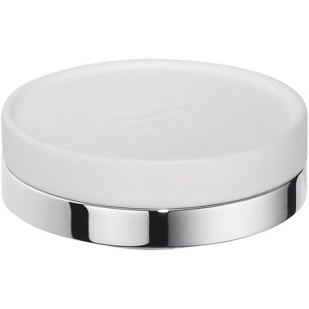 Мыльница Colombo Design Nordic B5240.0CR-CBO Белый, Хром, артикул B5240.0CR-CBO