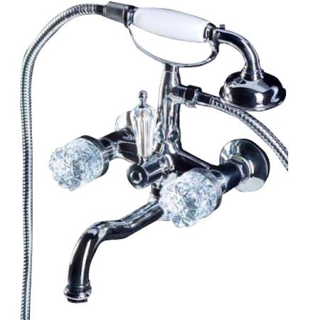 Смеситель для ванны (душевой комплект) CRYSTAL, хром_Комплект, артикул 273-CRST