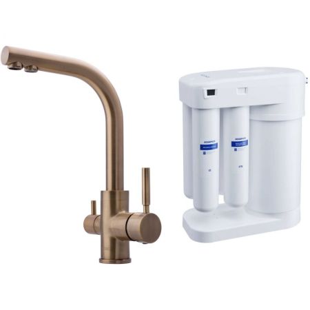 Смеситель для кухни Swedbe Selene Plus 8147M с фильтром Бронза