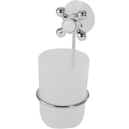 Стакан для зубных щеток Fora 25044 Хром Белый