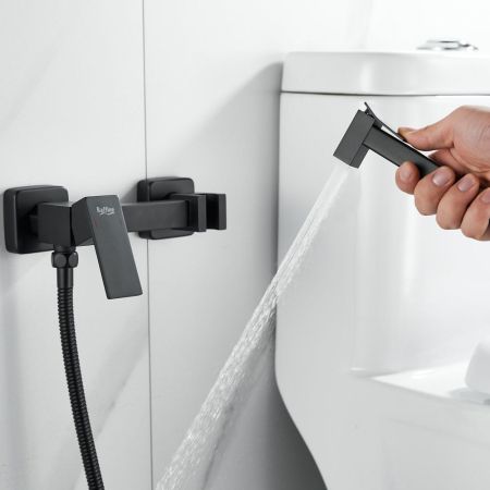 Гигиенический душ со смесителем Raffine F237H, черный