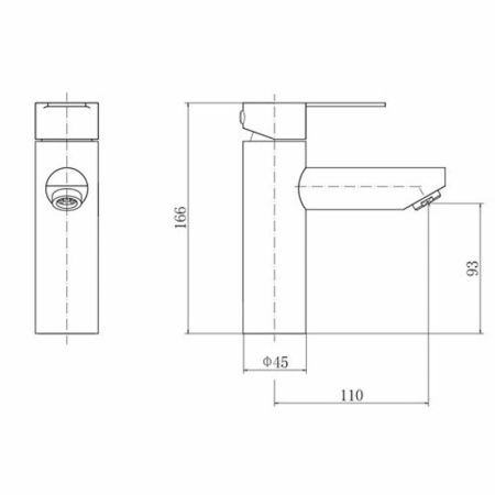 Смеситель для раковины FASHUN A51101, сатин