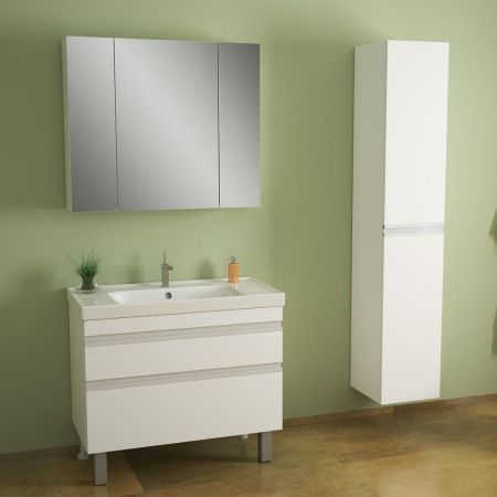 Тумба с раковиной подвесная/напольная Dreja Grace Plus 60 см, белый, артикул 99-0904-com