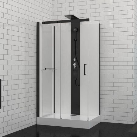 Душевая кабина Black&White Galaxy G8708 с гидромассажем