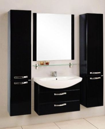 Тумба под раковину АКВАТОН АРИЯ М 76 1A140801AA010 (подвесная, белый глянец), шт, артикул 1A140801AA010