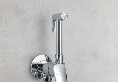 Комплект для гигиенического душа встроенный AQUATEK (cмеситель + гигиеническая лейка + шланг) AQ1019CR ВЕГА, артикул AQ1019CR