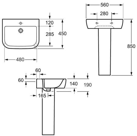 Пьедестал для раковины Allen Brau Infinity 4.21008.20 белый глянец, артикул 4.21008.20