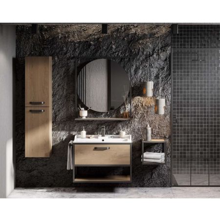 Полка АКВАТОН ЛОФТ ФАБРИК 34 1A242703LTDY0 (подвесная, 34*30*32, дуб кантри), шт, артикул 1A242703LTDY0