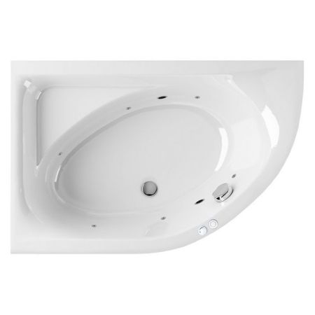 Ванна EXCELLENT Aquarella 150x100 (левая) "SOFT" (хром), артикул WAEX.ARL15.SOFT.CR