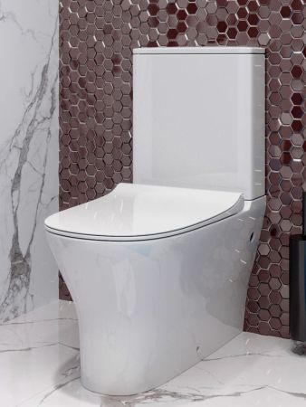 Унитаз напольный Maretti Elio безободковый с микролифтом, EL10NBM35-844, белый