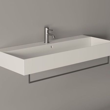 Раковина, Alice, Spy, ширина, мм-1010, глубина, мм-460, высота, мм-135, тип установки-подвесной/накладной, отверстия для смесителя-1, с переливом, донный клапан-необходимо заказать, материал-керамика, вид грязеотталкивающего покрытия-Aliglaze+, без крепле