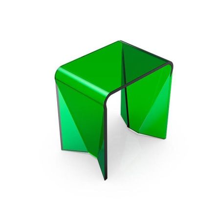 Табурет, KNIEF, ширина, мм-432, глубина, мм-300, высота, мм-442, тип установки-отдельностоящий, материал-Solid surface, цвет-Green Blackish, артикул 70301090