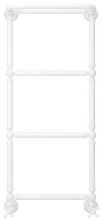 Полотенцесушитель, Сунержа, Ренессанс 1386, водяной, ширина, мм-472, глубина, мм-246, высота, мм-1033, межосевое расстояние-400, подключение-нижнее, мощность, Вт-229, присоединительный размер-НР G 1/2" / НР G 3/4" (эксцентрик), материал-нержавеющая сталь,, артикул 30-0281-9640