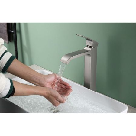 Смеситель для раковины высокий Raglo R02.15.09, графит