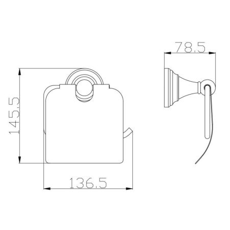Держатель для туалетной бумаги Rav Slezak MORAVA MKA0400B, белый, артикул MKA0400B