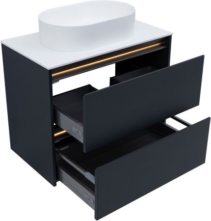 Тумба под раковину Allen Brau Activity 80 1.34012.AM антрацит матовый/олива браш, артикул 1.34012.AM