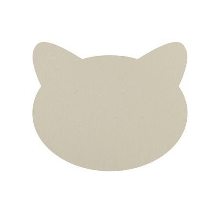 ADJ Плейсмат детский Cat, 42x35 см., цвет: белый/панна котта, артикул 0100.10/16