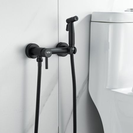 Гигиенический душ со смесителем Raffine F207H, черный